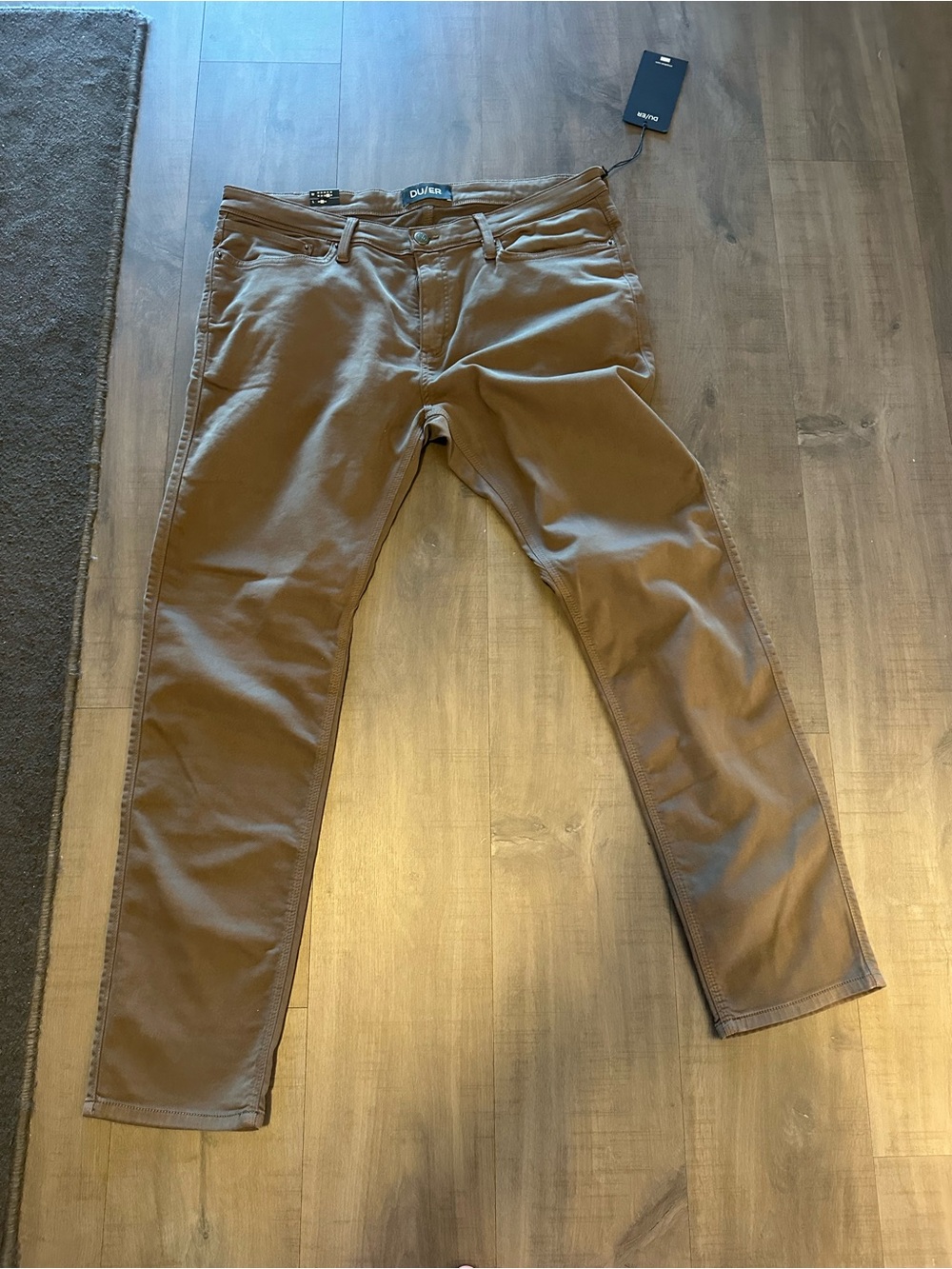 Men's Slim Straight Jeans - Brown